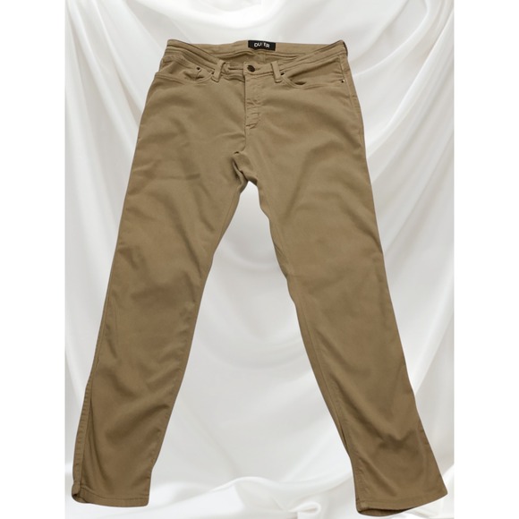 DUER DU/ER Men's 34x30 Brown Khaki N2X Relaxed Taper No Sweat Stretch Pants - Picture 2 of 13